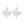 Silver leaf-shaped earrings on a white background