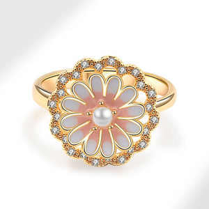 Daisy Flower Anxiety Fidget Spinner Ring - Perimade & Co.