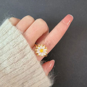 Daisy Flower Anxiety Fidget Spinner Ring - Perimade & Co.