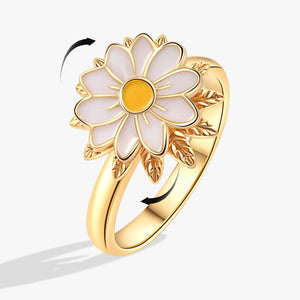 Daisy Flower Anxiety Fidget Spinner Ring - Perimade & Co.