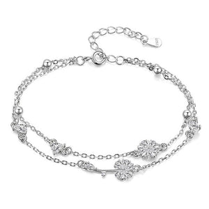Dandelion Double Chain Stacking Bracelet - Perimade & Co.