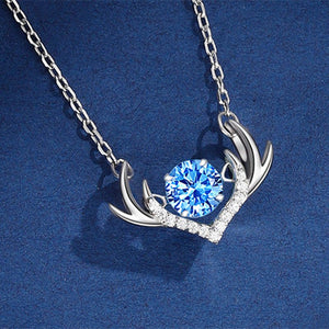Deer Antler Dancing Stone Charm Necklace - Perimade & Co.