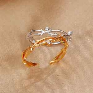 Delicate Tree Leaf Branch Stacking Ring - Perimade & Co.