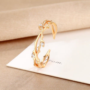 Delicate Tree Leaf Branch Stacking Ring - Perimade & Co.