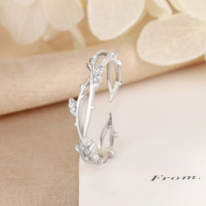 Delicate Tree Leaf Branch Stacking Ring - Perimade & Co.