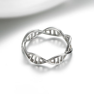 DNA Double Helix Spiral Infinity Stacking Ring - Perimade & Co.