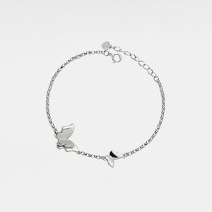 Double Butterfly Stacking Charm Bracelet - Perimade & Co.