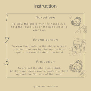 Double Custom Photo Projection Necklace - Perimade & Co.