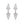 Double Pear Cut Moissanite Ear Jacket Earrings - Perimade & Co.