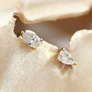 Double Pear Cut Moissanite Ear Jacket Earrings - Perimade & Co.