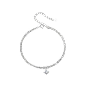Dual Layer Princess Cut CZ Stacking Bracelet - Perimade & Co.