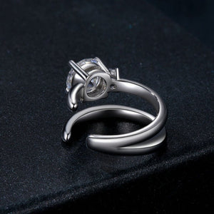 Dual Moissanite Split Layered Clip-On Earrings - Perimade & Co.
