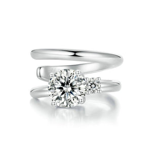 Dual Moissanite Split Layered Clip-On Earrings - Perimade & Co.