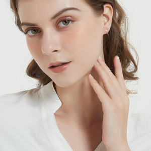 Tiny Small Tulip Flower Stud Earrings