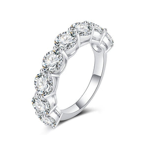 Eight - Stone Color Moissanite Statement Ring - Perimade & Co.