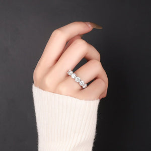 Eight - Stone Color Moissanite Statement Ring - Perimade & Co.