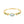Gold ring with gemstones on a white background