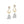 Elegant Dual Pear CZ Swirl Drop Stud Earrings - Perimade & Co.