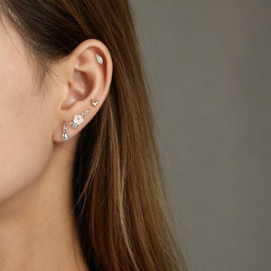 Elegant Gold Tulip Flower Open Hook Earrings - Perimade & Co.