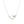 Silver necklace with a whale tail pendant on a white background