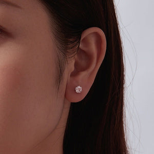 Elegant Pink Cherry Blossom CZ Stud Earrings - Perimade & Co.