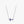 Elegant Sideways Blue Cross Charm Necklace - Perimade & Co.