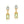 Emerald - Cut Peridot Dangle Drop Earrings - Perimade & Co.