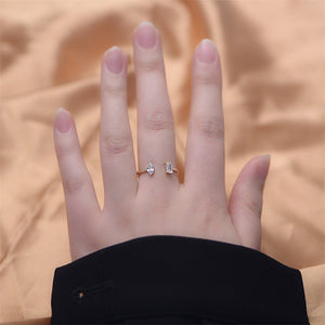 Emerald Marquise - Cut Gemstone Stacking Ring - Perimade & Co.