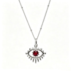 Evil Eye Birthstone Talisman Pendant Necklace - Perimade & Co.