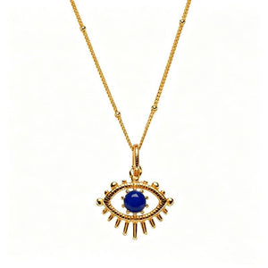 Evil Eye Birthstone Talisman Pendant Necklace - Perimade & Co.