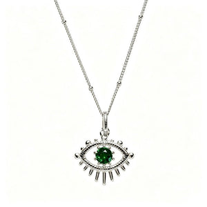 Evil Eye Birthstone Talisman Pendant Necklace - Perimade & Co.