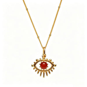 Evil Eye Birthstone Talisman Pendant Necklace - Perimade & Co.