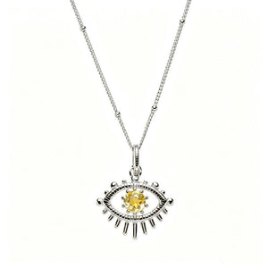 Evil Eye Birthstone Talisman Pendant Necklace - Perimade & Co.