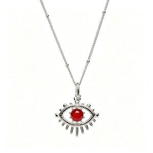 Evil Eye Birthstone Talisman Pendant Necklace - Perimade & Co.
