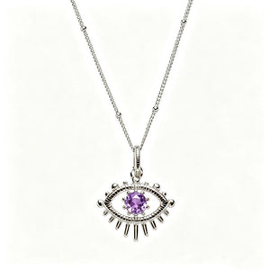 Evil Eye Birthstone Talisman Pendant Necklace - Perimade & Co.