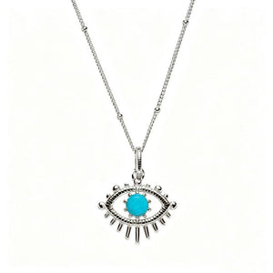 Evil Eye Birthstone Talisman Pendant Necklace - Perimade & Co.