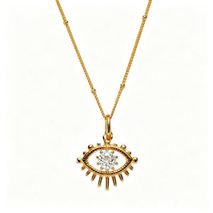 Evil Eye Birthstone Talisman Pendant Necklace - Perimade & Co.