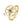 Gold spinner ring with a evil eye compass design on a white background