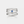 A white gold-plated sterling silver ring with a central blue enamel evil eye surrounded by five interwoven bands.
