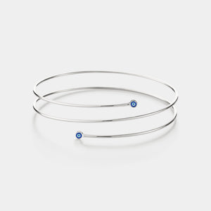 Evil Eye Nazar Three Row Bangle Bracelet - Perimade & Co.