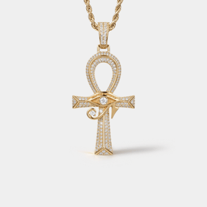 Eye of Horus Ankh Cross Egyptian Necklace - Perimade & Co.