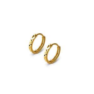 Facet Geometric Huggie Hoop Earrings - Perimade & Co.