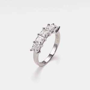 Five Princess - Cut Moissanite Statement Ring - Perimade & Co.
