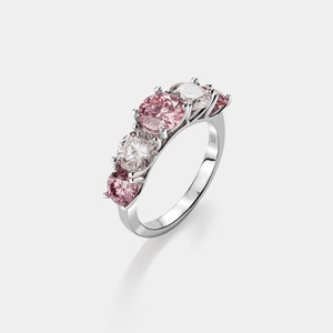Five - Stone Color Moissanite Statement Ring - Perimade & Co.