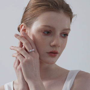 Five - Stone Color Moissanite Statement Ring - Perimade & Co.