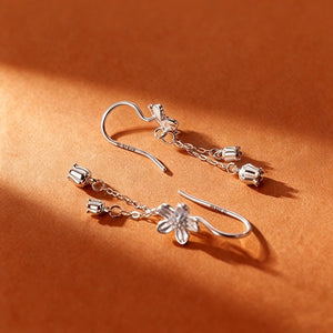 Floral Lily of the Valley Hook Drop Earrings - Perimade & Co.