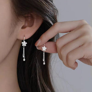 Floral Lily of the Valley Hook Drop Earrings - Perimade & Co.