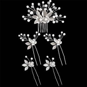 Flower Pearl Bridal Wedding Hairpin - Perimade & Co.