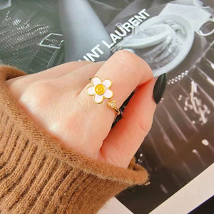 Flower Smiley Anxiety Fidget Spinner Ring - Perimade & Co.