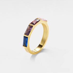 Four Custom Birthstone Wedding Band Ring - Perimade & Co.